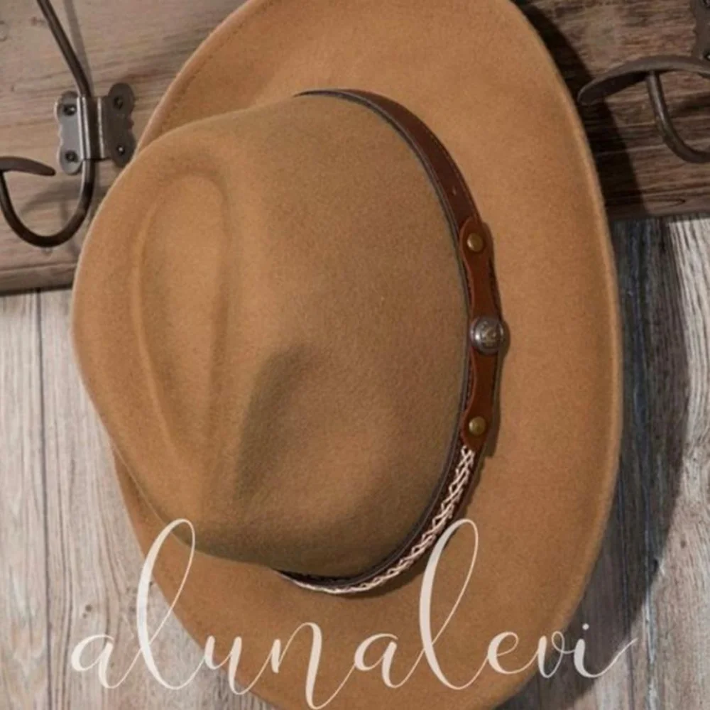 Fedora Hats Light Brown or Black